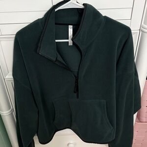 Fabletics Green Quarter Zip Jacket